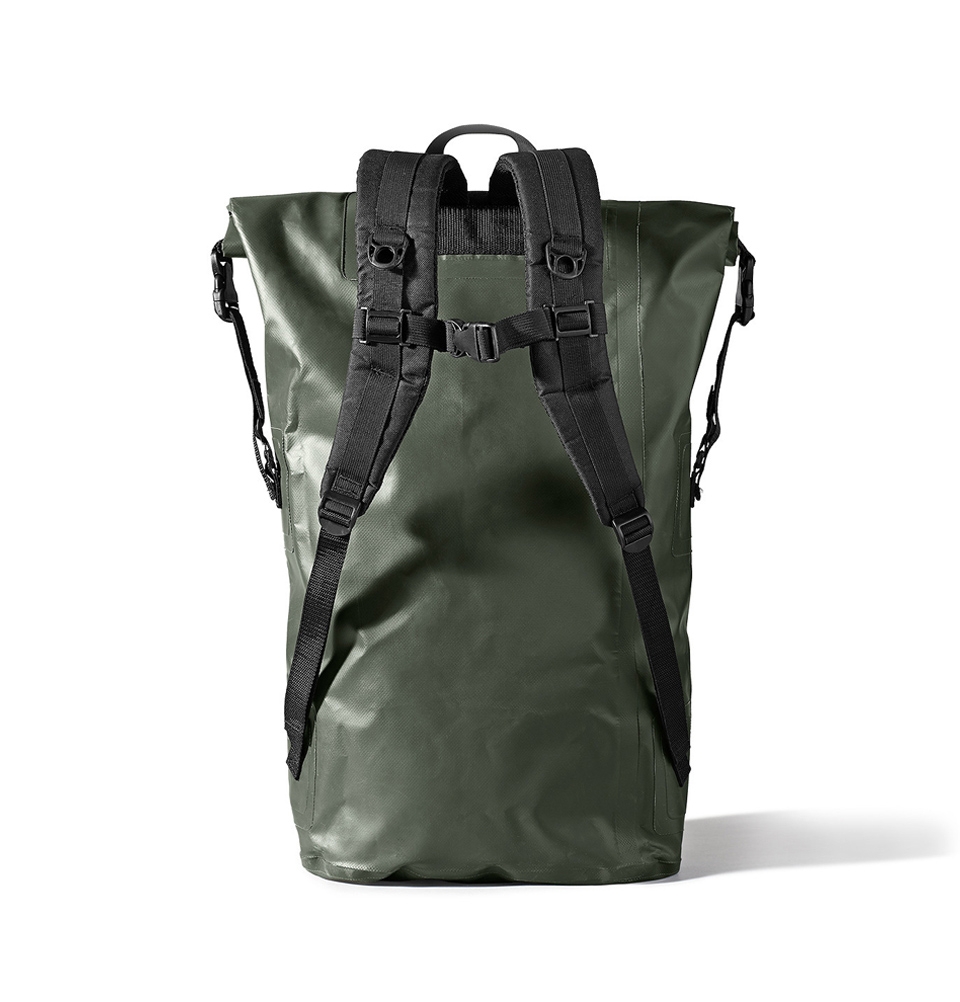Filson Dry Duffle Backpack Green | Water- and wear-resistant roll-top ...