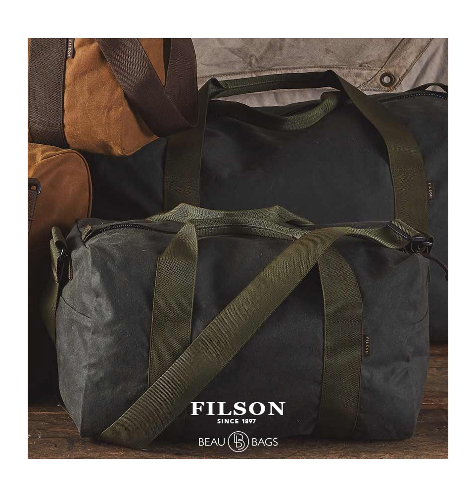 small tin cloth field duffle bag