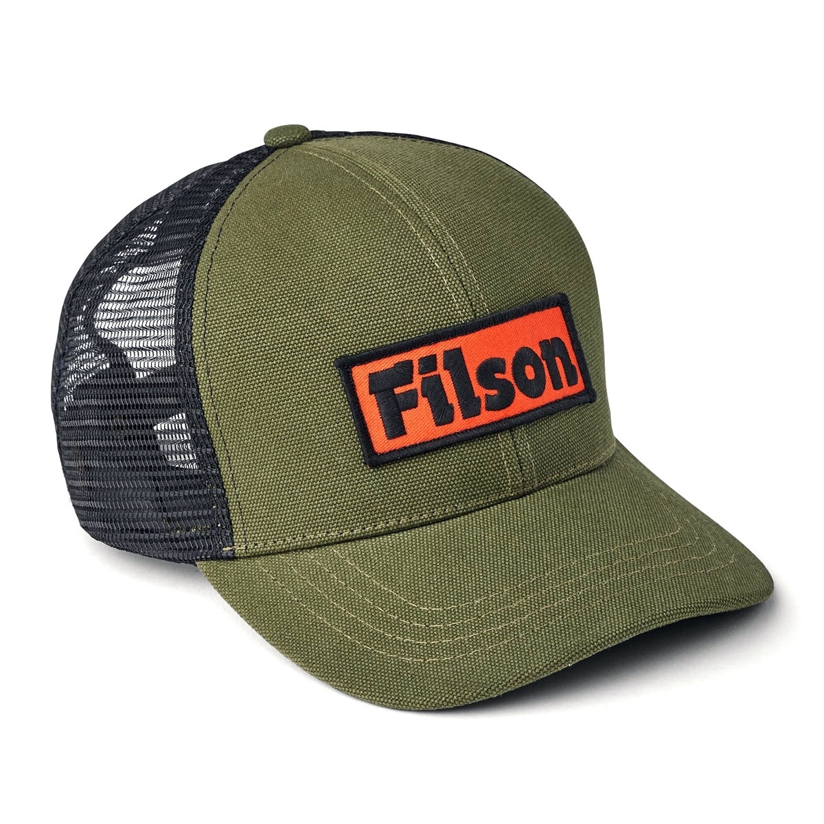 Filson Mesh Logger Cap Black, A water-repellent cap with mesh back for ...
