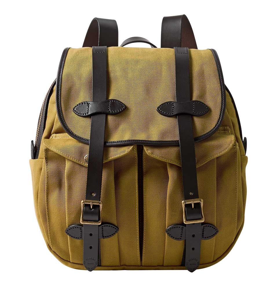 Filson Rugged Twill Rucksack Tan, classic rucksack with style and character