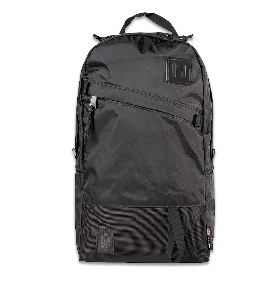 Topo Designs Daypack X-Pac Black/Ballistic Black, strong and light ...