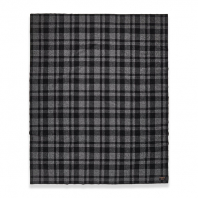 Filson MacKinaw Wool Blanket Charcoal Black front