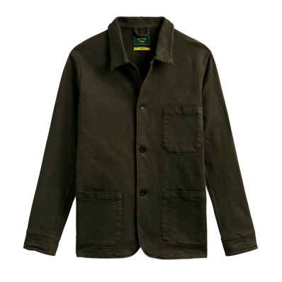 Portuguese Flannel Labura Jacket Olive front 