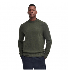 Barbour Grangetown Merino Crew Neck Sweater Mid Olive