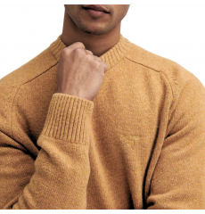 Barbour Grangetown Merino Crew Neck Sweater Harvest Gold