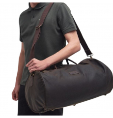 Barbour Wax Holdall Duffle Bag Olive