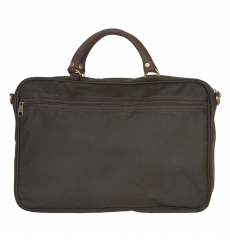 Barbour Wax Leather Briefcase Olive