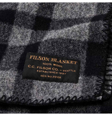 Filson MacKinaw Wool Blanket Charcoal Black front