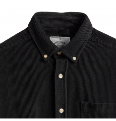 Portuguese Flannel Lobo Cotton-Corduroy Shirt Black