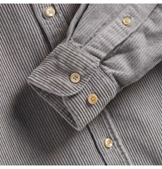 Portuguese Flannel Lobo Cotton-Corduroy Shirt Grey