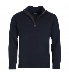 Barbour Holden Half Zip Lambswool Sweater Navy