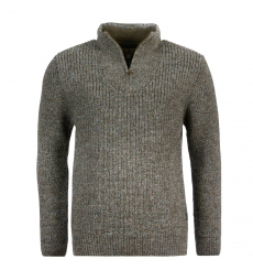 Barbour New Tyne Half Zip Knitted Jumper Derby Tweed