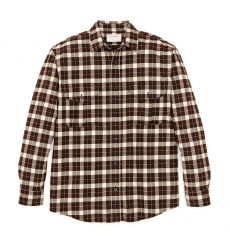 Filson Alaskan Guide Shirt Brown/Cream Plaid front