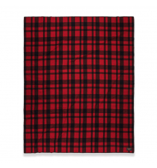 Filson MacKinaw Wool Blanket Red/Black Heritage Plaid front