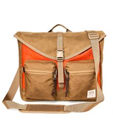 Filson Surveyor Messenger Bag Dark Tan/Flame front