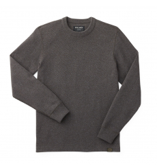 Filson Waffle Knit Thermal Crew Charcoal front