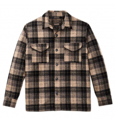 Filson Wool Jac-Shirt Oat/Brown/Heather/Multi Plaid front