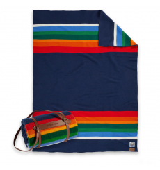 Pendleton National Park Throw With Carrier Crater Lake Navy Size: 137x183 cm