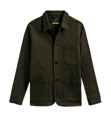 Portuguese Flannel Labura Jacket Olive front 