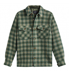 Portuguese Flannel Waffle Overshirt Green