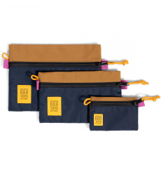 Topo Designs Accessory Bags Dark Khaki/Navy Set of 3