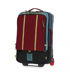 Topo Designs Global Travel Bag Roller Dark Denim/Burgundy front side