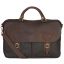 Barbour Wax Leather Briefcase Olive