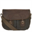 Barbour Wax Leather Tarras Shoulder Bag Olive