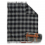 Pendleton Motor Robe with Leather Carrier Rob Roy Charcoal full Size: 132x168 cm