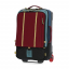 Topo Designs Global Travel Bag Roller Dark Denim/Burgundy front side