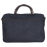 Barbour Wax Leather Briefcase Navy