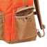 Filson Surveyor 36L Backpack Dark Tan/Flame Flap-covered water-bottle pocket