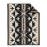 Pendleton Jacquard Napped Throw Blanket Spider Rock Black/White front Size: 137x163 cm