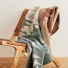 Pendleton Jacquard Unnapped Robe Agate Beach over a chair