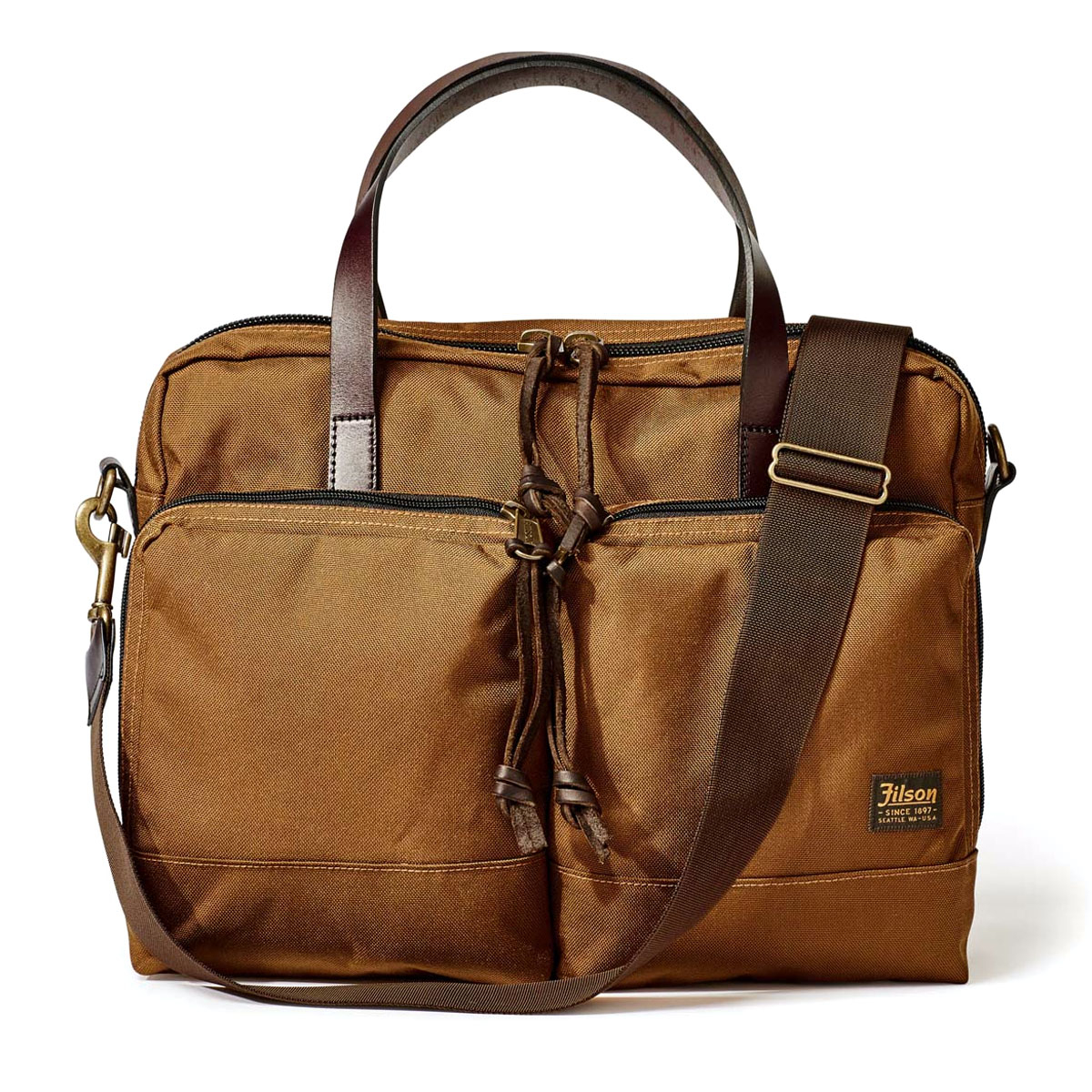 Filson Dryden Briefcase Whiskey