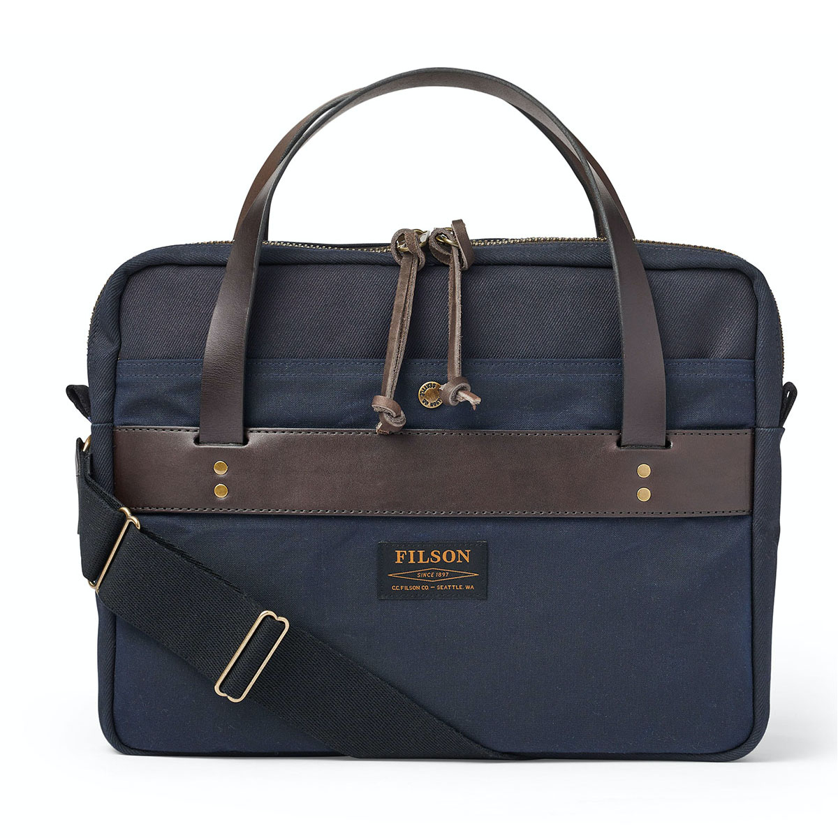 Filson Rugged Twill Compact Briefcase Navy