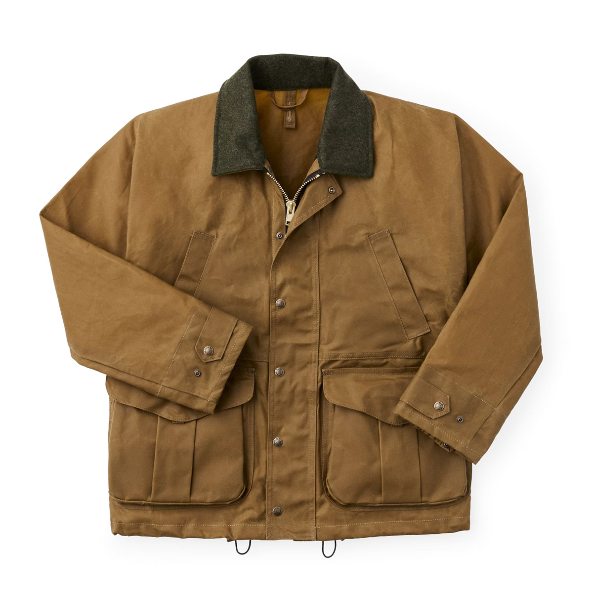 Filson Tin Cloth Field Jacket Dark Tan, tough work jacket