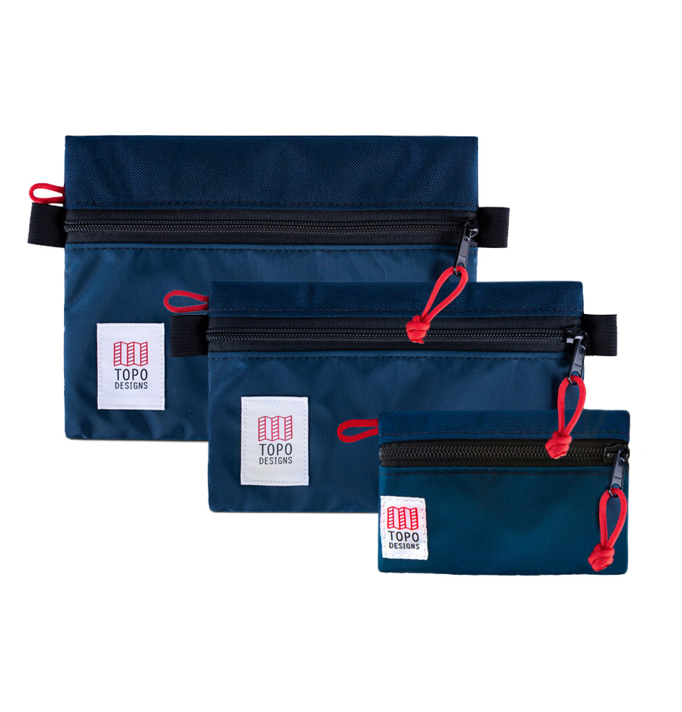 Topo Designs Accessory Bags Navy, keeps the inside of your pack neat and  organized.