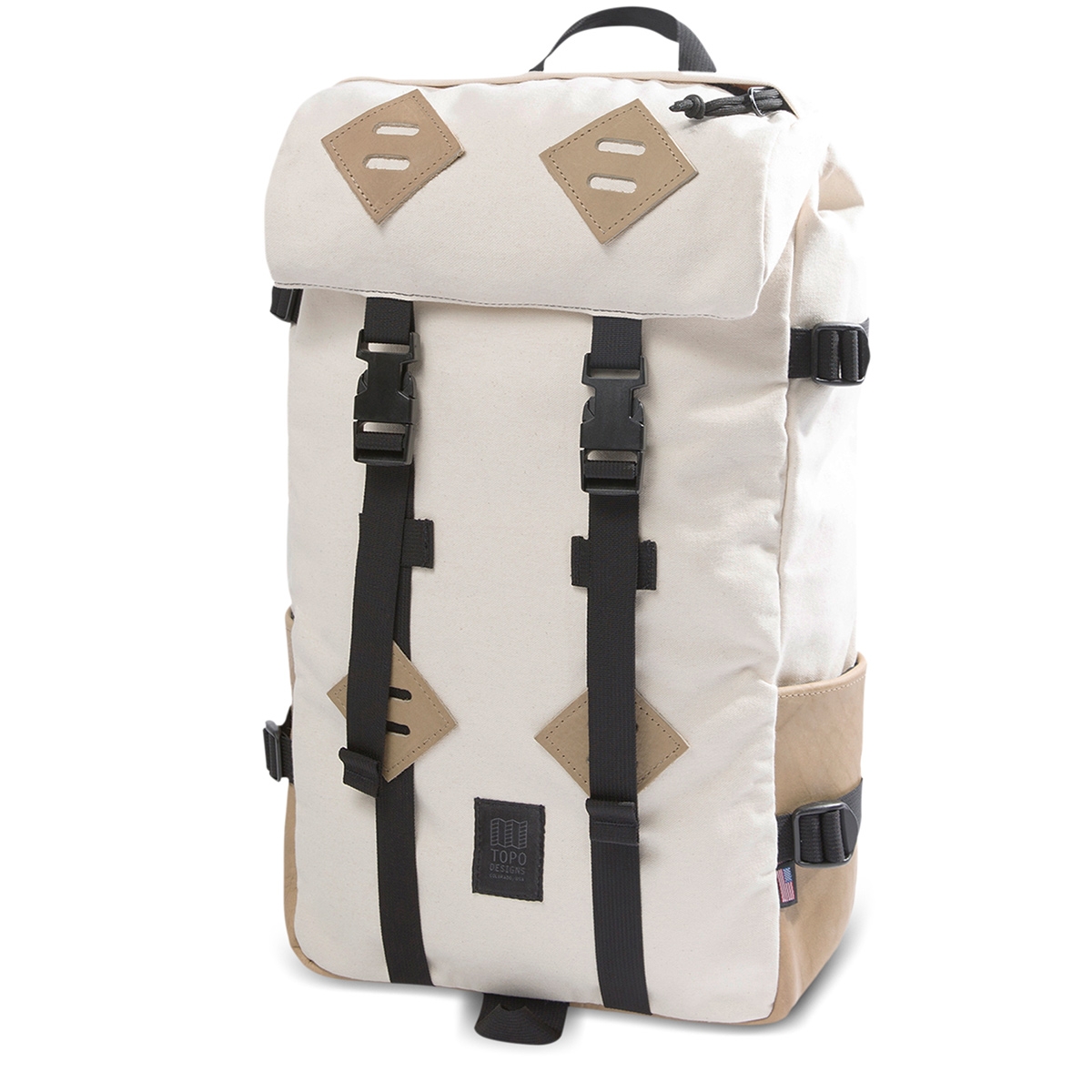 Topo Designs Klettersack Natural/Khaki Leather, the classic