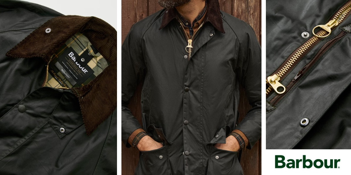 Barbour Beaufort Wax Jacket Sage