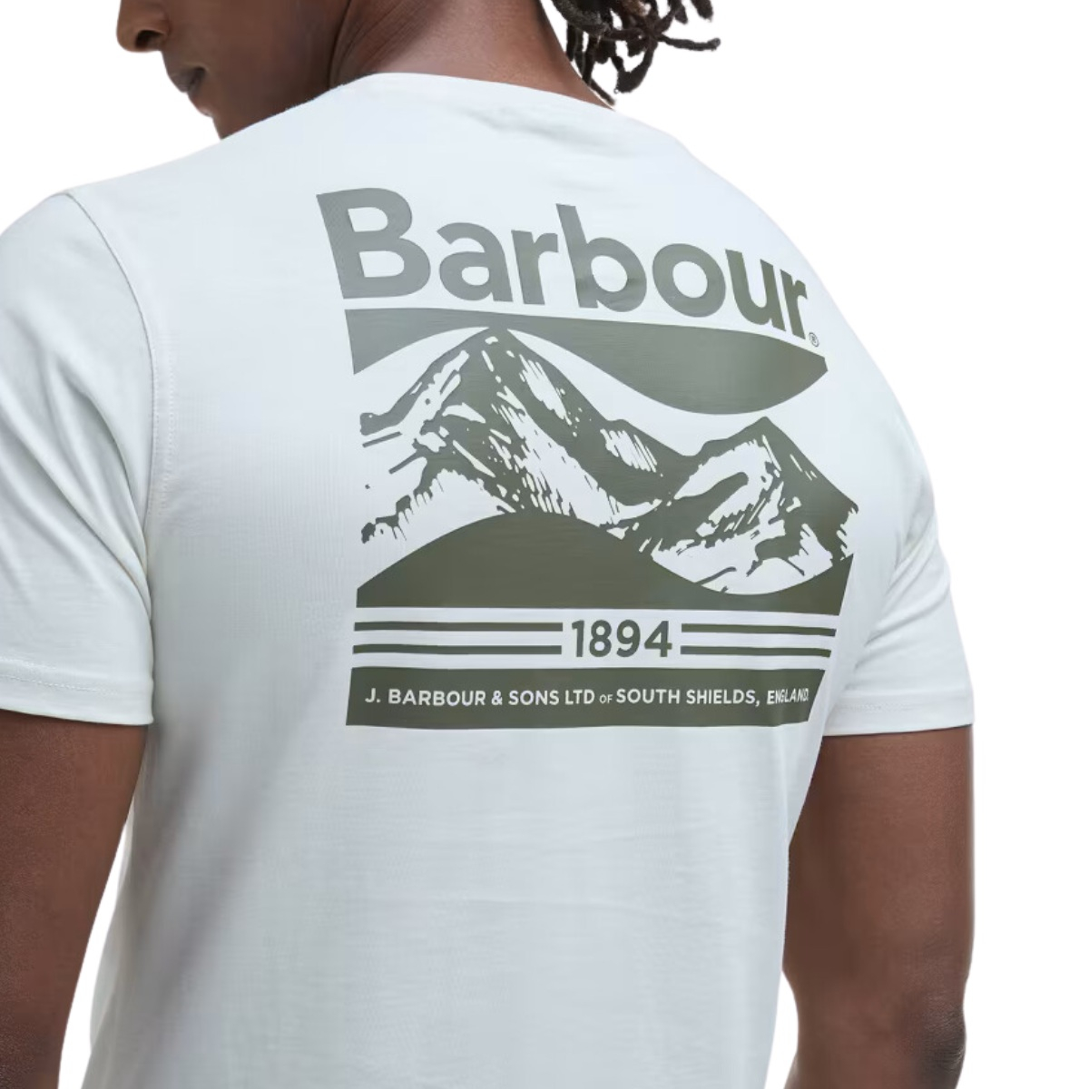 Barbour Camber Fit Graphic Shirt Antique White 