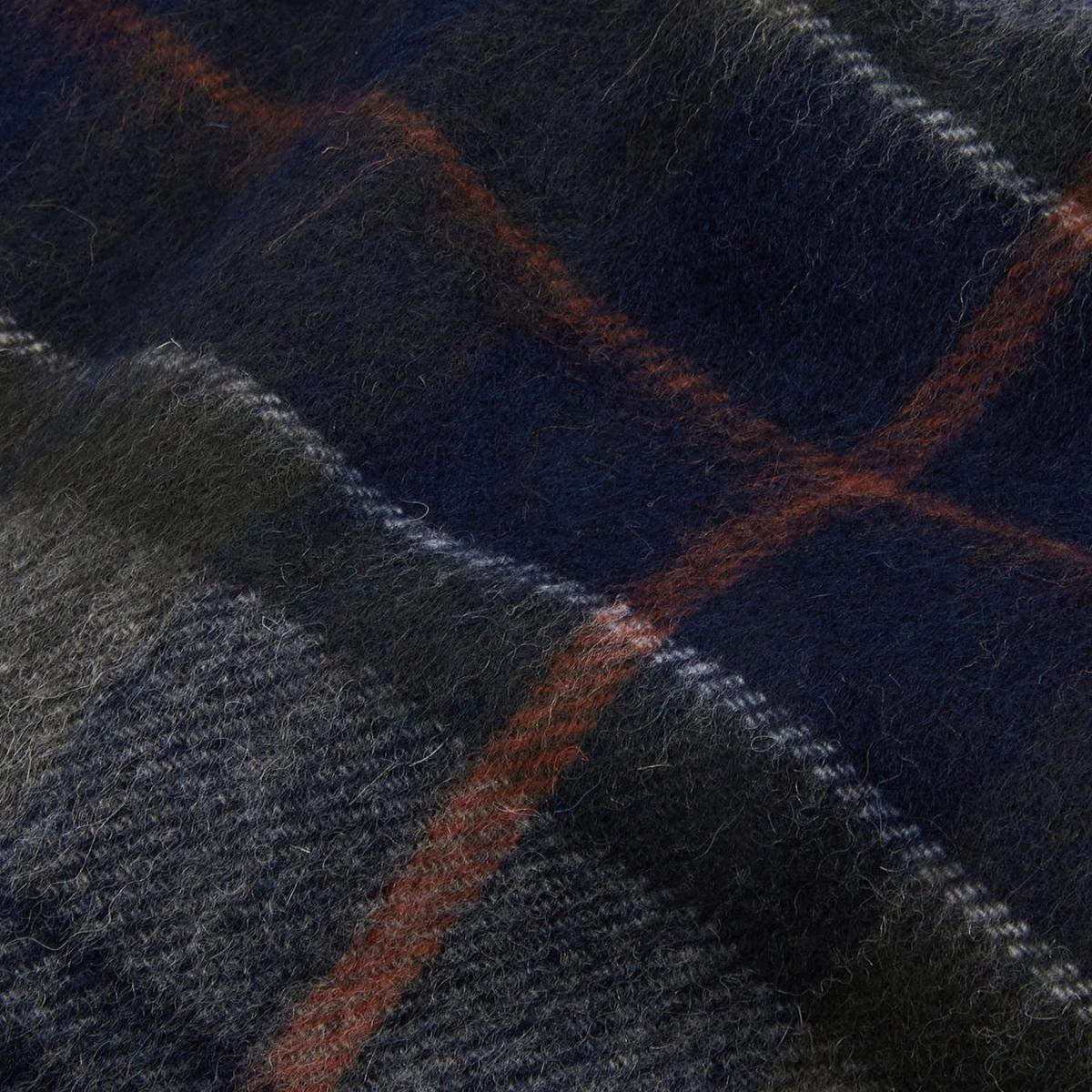 Barbour Brack Patchwork Tartan Scarf, crafted from luxurious 100% lambswool