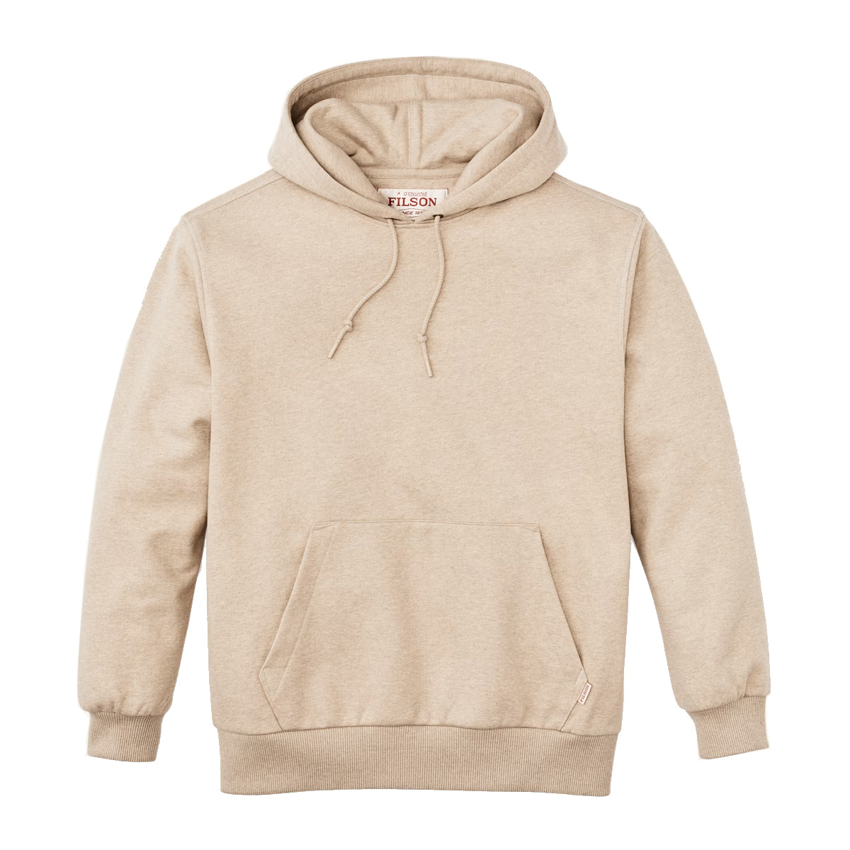 Filson Prospector Hoodie Oatmeal Heather, an ideal baselayer in cold weather conditions