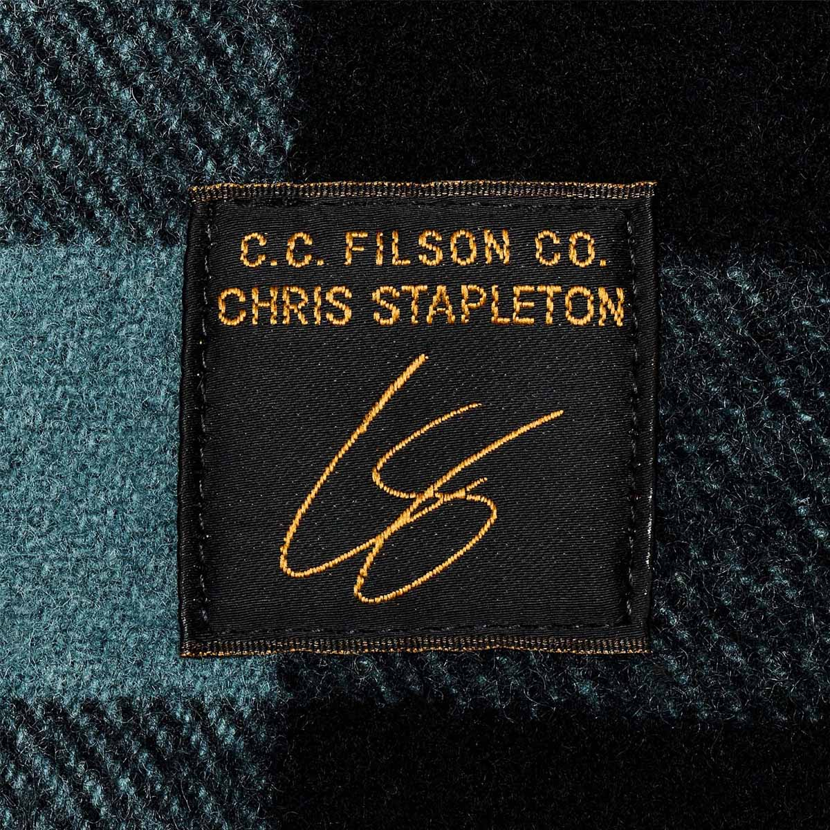 Filson Mackinaw Wool Cruiser Jacket Faded Blue/Black Heritage, Chris Stapleton Signature