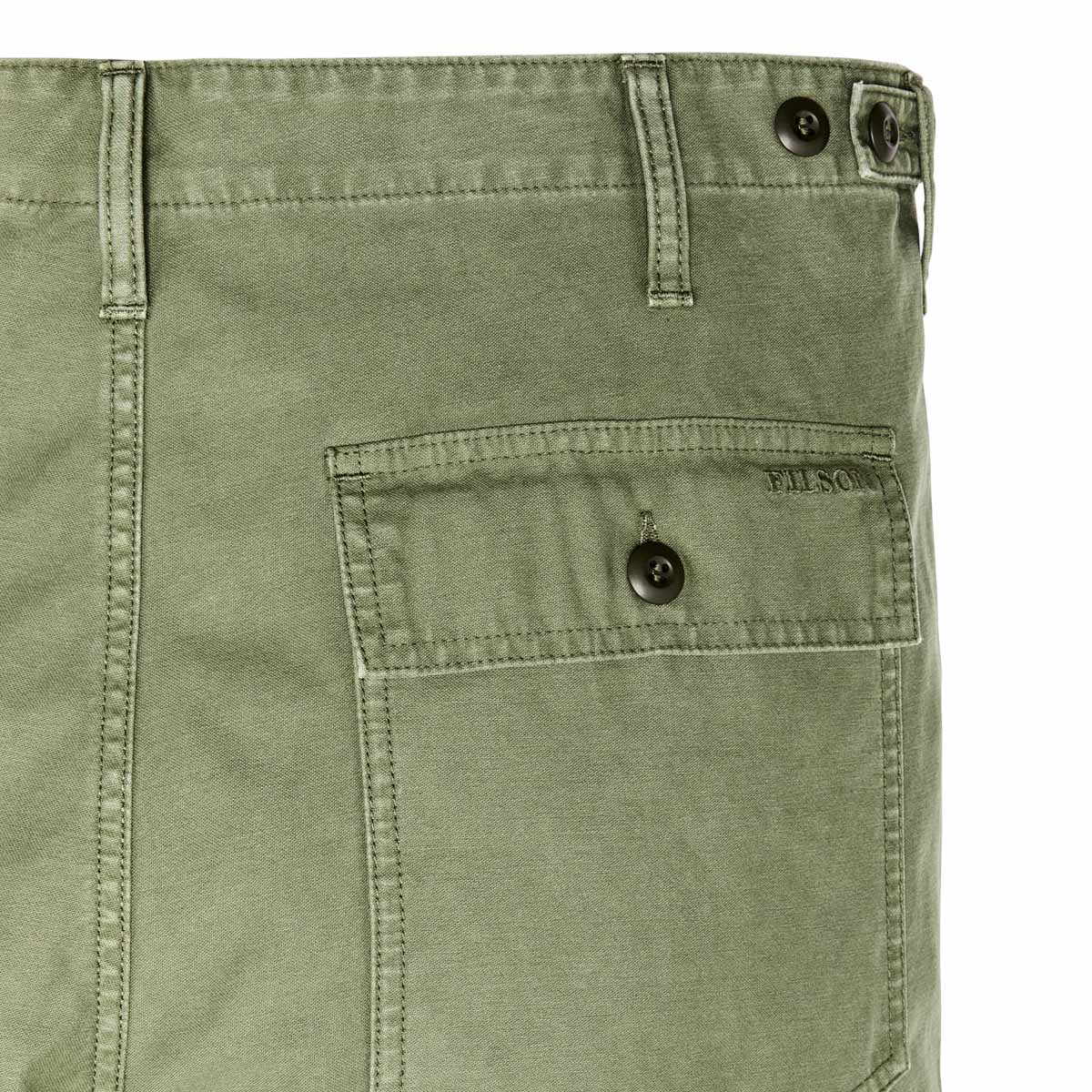 Filson Field Supply Pants Washed Fatigue Green, Vintage-Inspired Pants - Archival Design Meets Military Durability