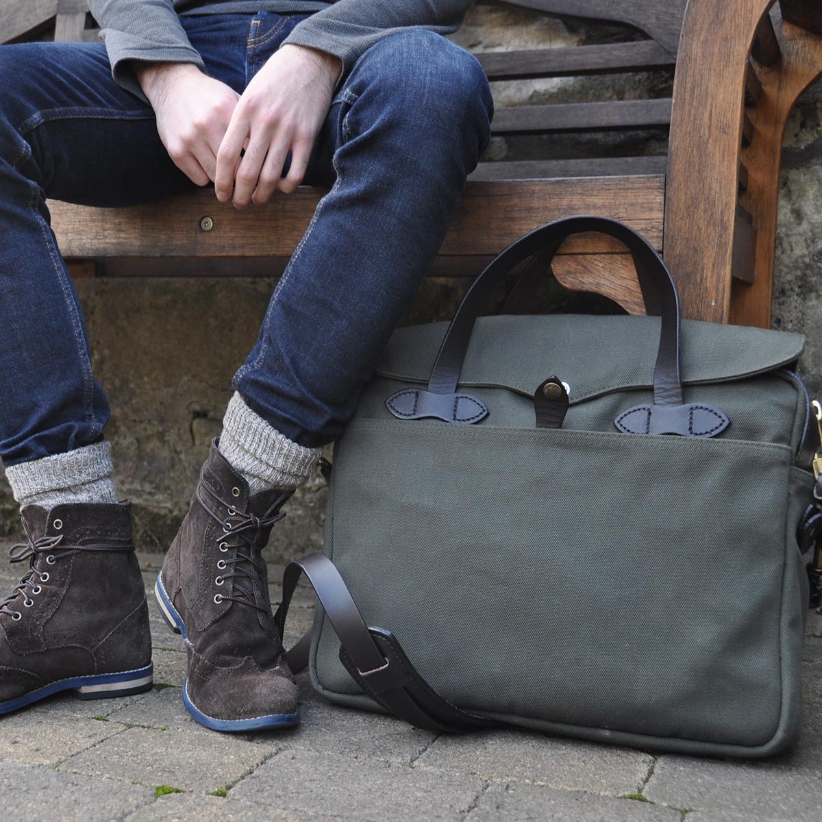 Filson Original Briefcase Otter Green, perfect bag with style and character