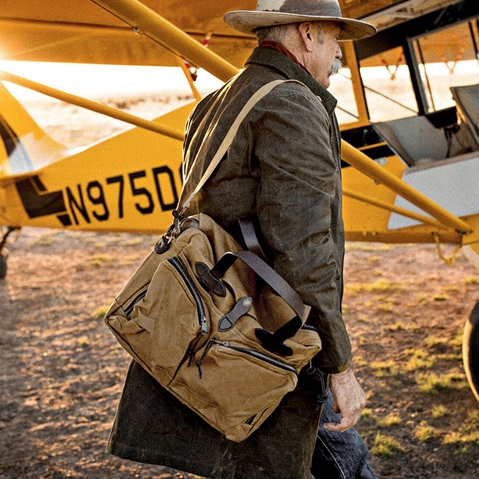 filson briefcase tan