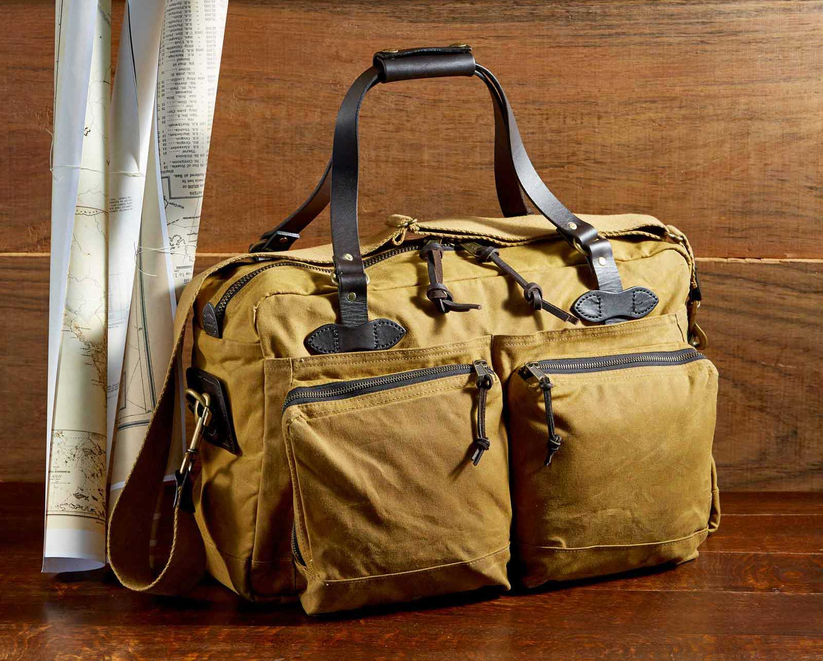 Filson 48-Hour Tin Cloth Duffle Bag Cinder, perfect overnight bag