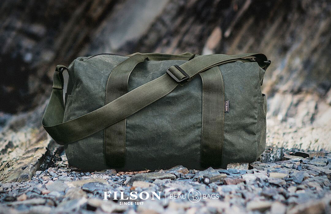 small tin cloth field duffle bag