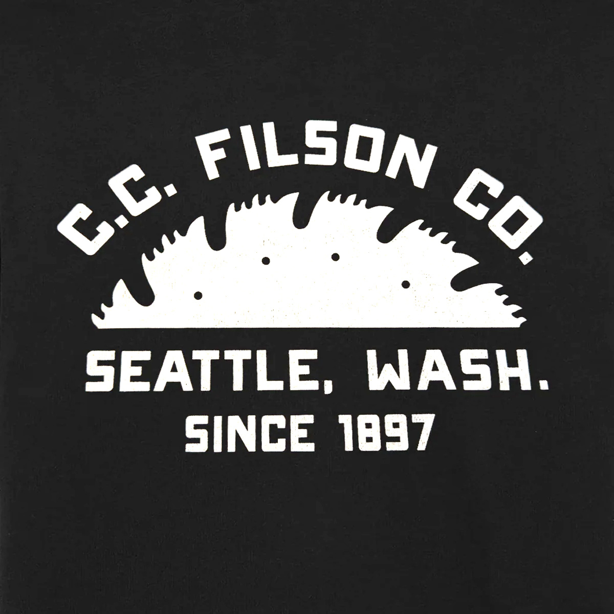 Filson Seattle Graphic T-Shirt Black, graphic detail